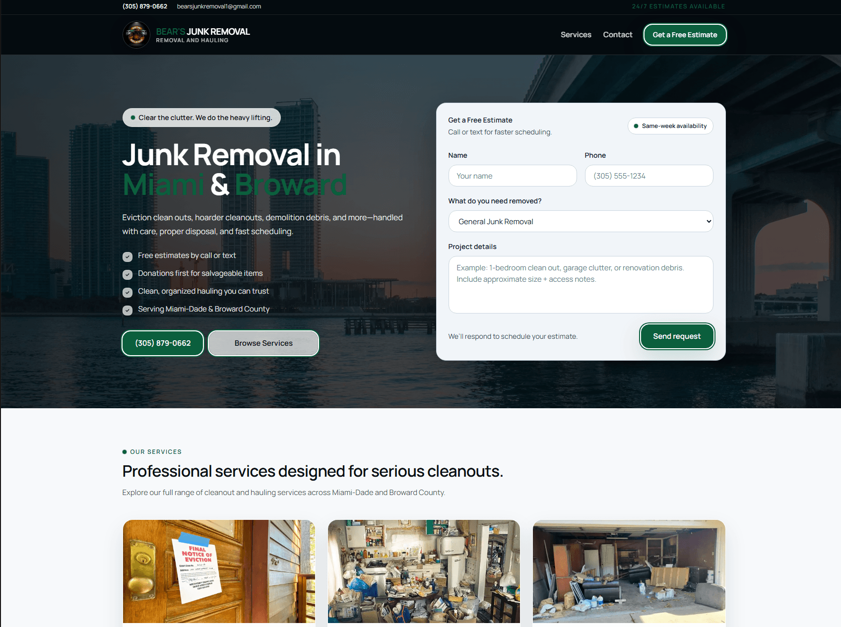 Featured project: Bear's Junk Removal